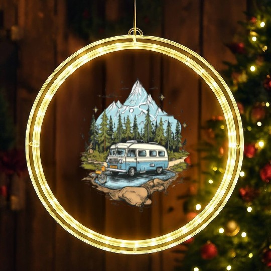 camping, nature, independent, gift LED Christmas Window Lights