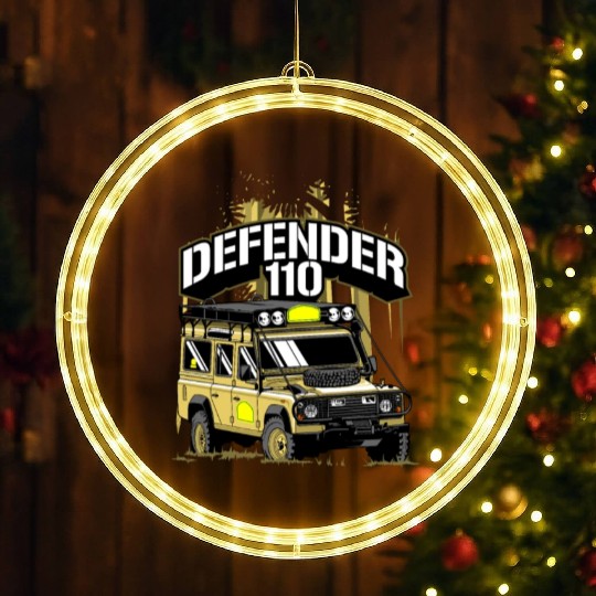 Defender 110 Adventure Car LED Christmas Window Lights