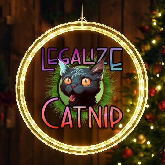 Legalize Catnip LED Christmas Window Lights