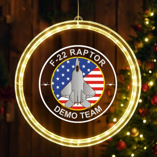 F 22 RaptorDemo Team LED Christmas Window Lights
