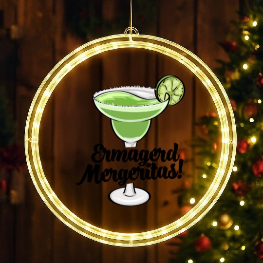 Ermagerd Margarita LED Christmas Window Lights
