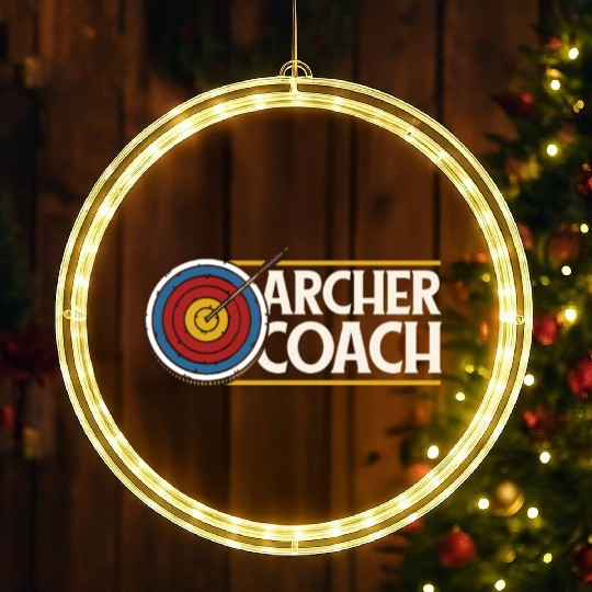 Archery Cool Archery Coach LED Christmas Window Lights