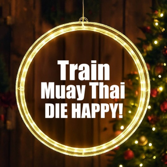 Train Muay Thai LED Christmas Window Lights