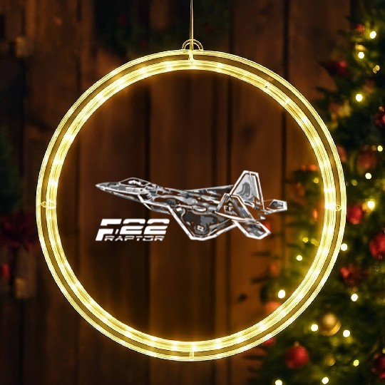 F 22 RAPTOR LED Christmas Window Lights
