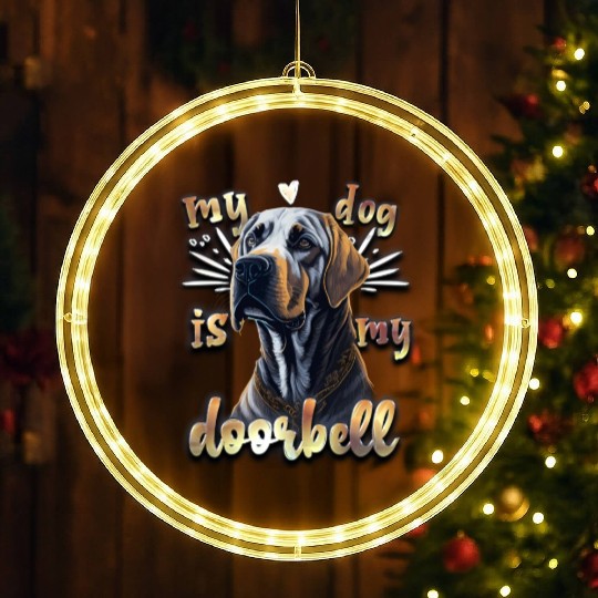 Labrador - My Dog is my Doorbell LED Christmas Window Lights