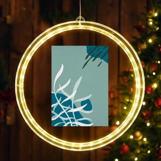 Aesthetic nature art LED Christmas Window Lights