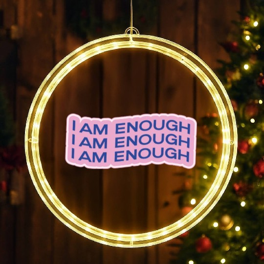 i am enough LED Christmas Window Lights