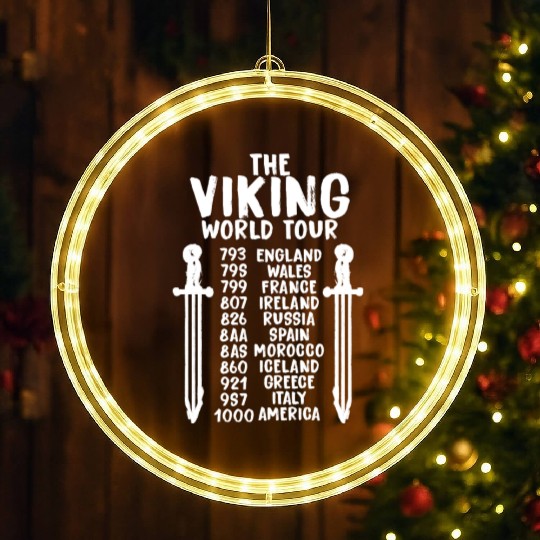 The Viking World Tour LED Christmas Window Lights