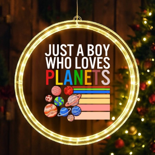 Solar System LED Christmas Window Lights, Just A Boy Who Loves Planets