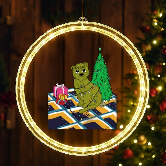 Cat Christmas Light LED Christmas Window Lights Funny Cat Lover