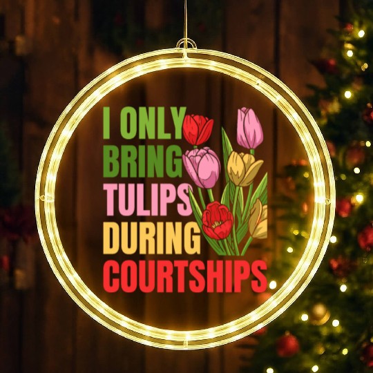 Tulip Gardening Tulips LED Christmas Window Lights