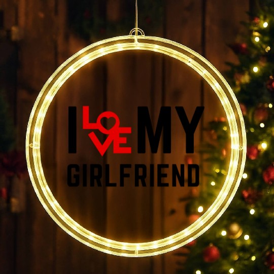 I love my girlfriend LED Christmas Window Lights