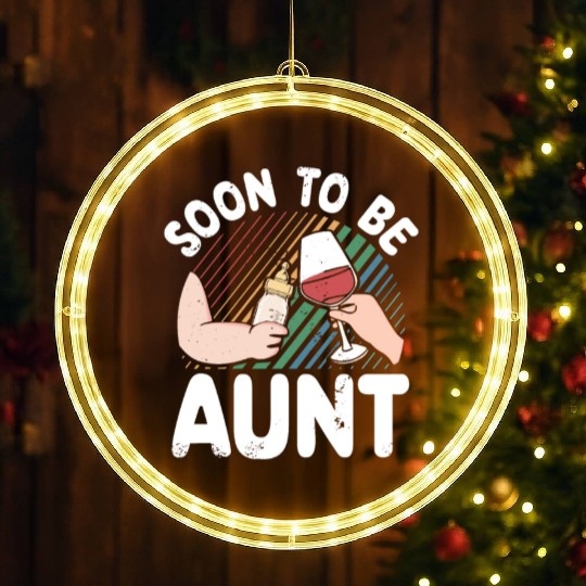 Soon To Be Aunt Thoughtful Baby Pregnancy LED Christmas Window Lights