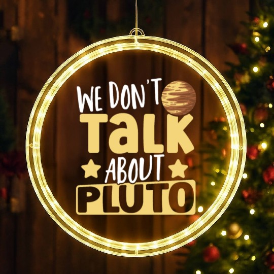 Astrology We Don't Talk About Pluto Solar System LED Christmas Window Lights