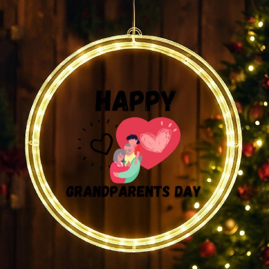 Happy Grandparents Day LED Christmas Window Lights