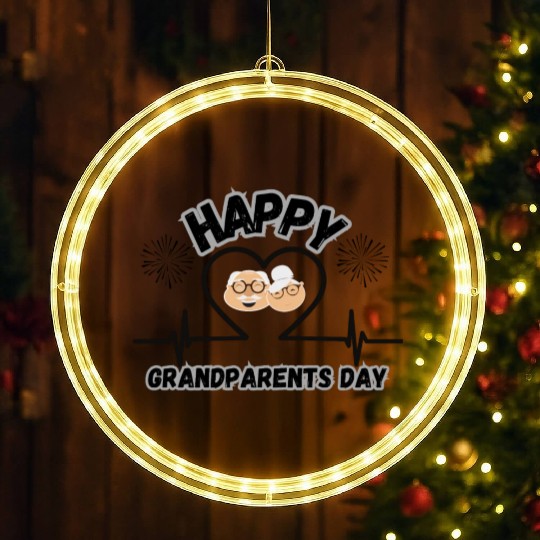 Happy Grandparents Day LED Christmas Window Lights