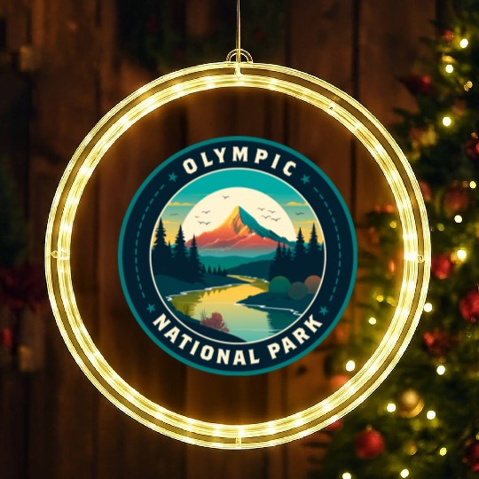 Olympic National Park LED Christmas Window Lights