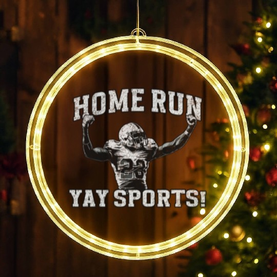 Home Run Football, Yay Sports! LED Christmas Window Lights