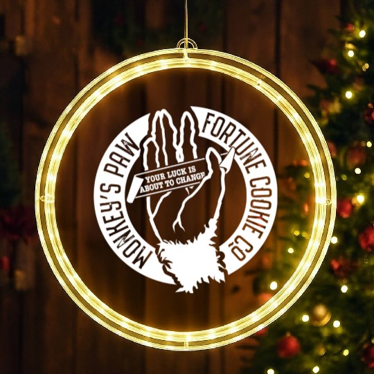 Monkey s Paw Fortune Cookie Company LED Christmas Window Lights