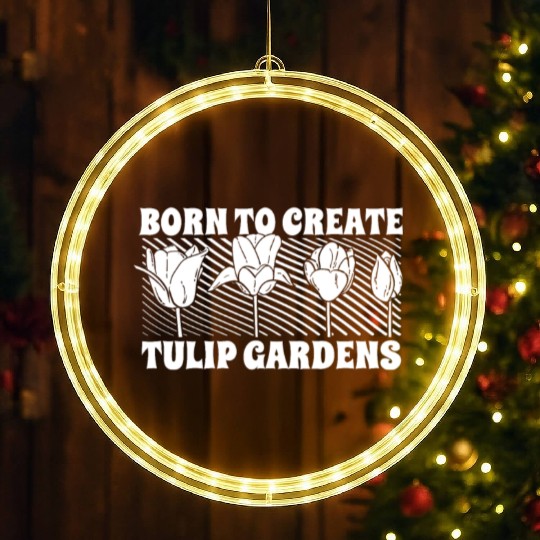 Tulip Gardening Tulips LED Christmas Window Lights