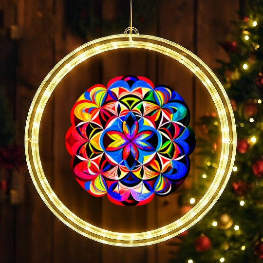 Art mandala LED Christmas Window Lights