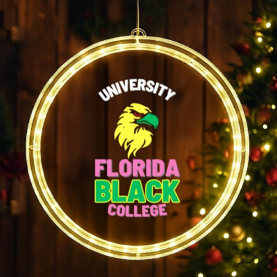 University Florida Black College (Night Eagles Ed) LED Christmas Window Lights