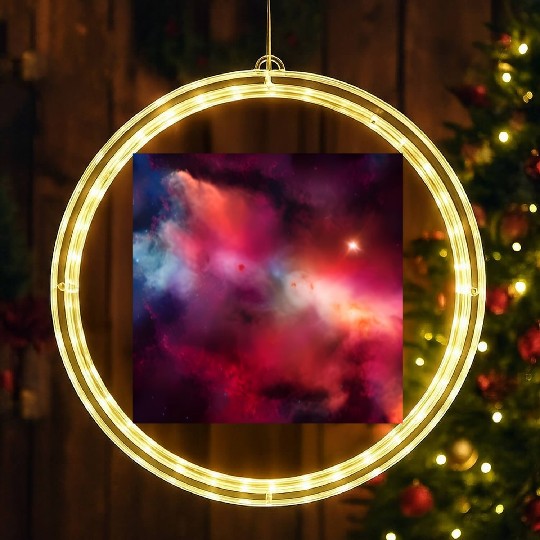 Galaxy nebula abstract design LED Christmas Window Lights