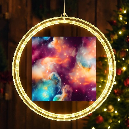 Galaxy nebula abstract design LED Christmas Window Lights
