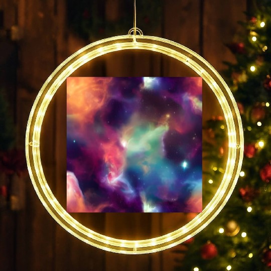 Galaxy nebula abstract design LED Christmas Window Lights