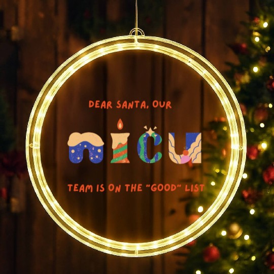 Funny NICU Christmas design LED Christmas Window Lights