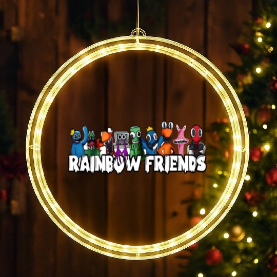 Rainbow Friends LED Christmas Window Lights