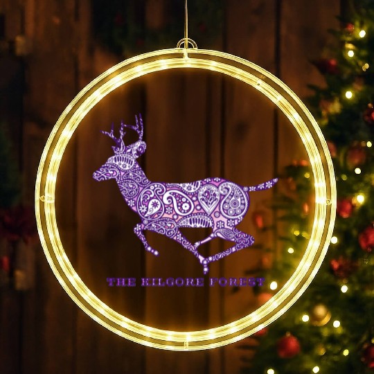 Deer - Violet LED Christmas Window Lights