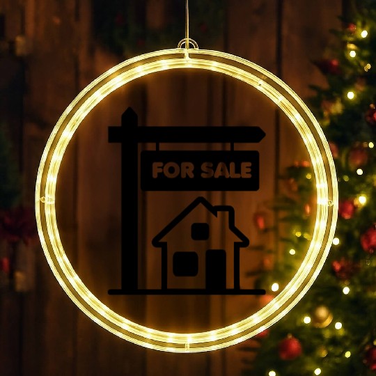 Transparent logo signboard with for sale LED Christmas Window Lights