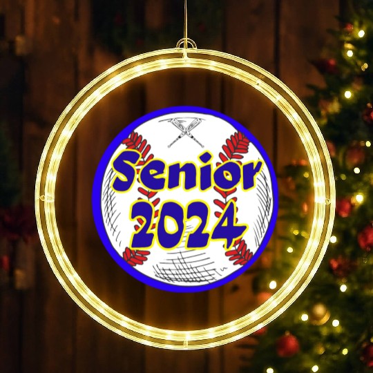 Baseball Senior Class of 2024 LED Christmas Window Lights