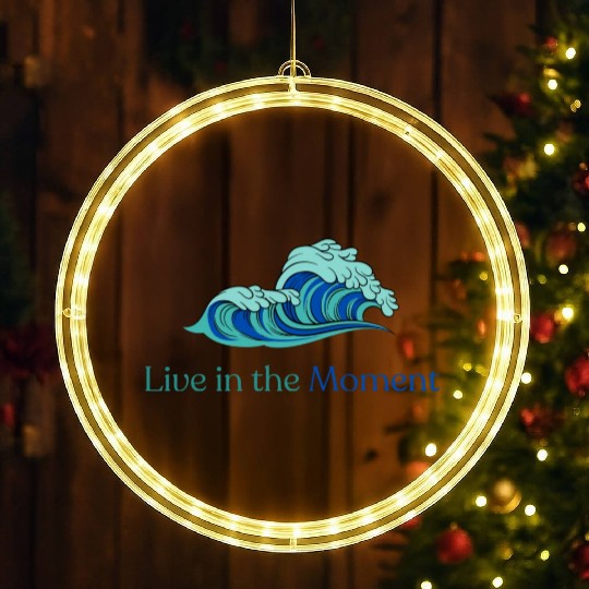 Live in the Moment LED Christmas Window Lights