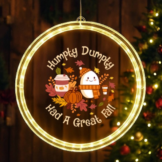 Humpty Dumpty Had a Great Fall LED Christmas Window Lights