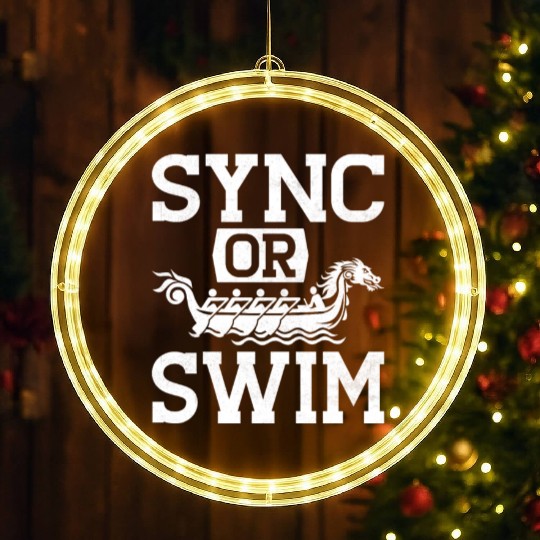 Funny Dragon Boat Racing Paddle LED Christmas Window Lights