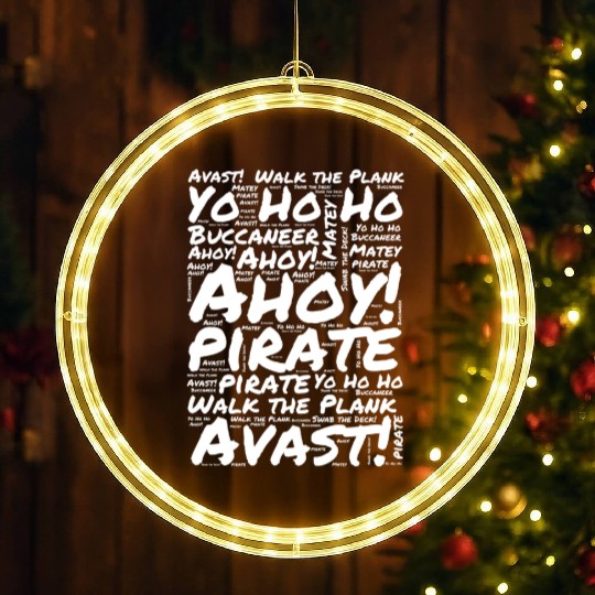 Join the Pirate Crew LED Christmas Window Lights
