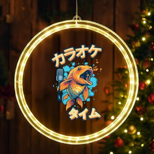 Koi Fish Koi Carp Japanese Koi Garden-Pond funny LED Christmas Window Lights