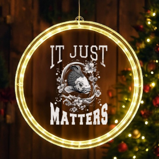 Koi Fish Koi Carp Japanese Koi Garden-Pond funny LED Christmas Window Lights