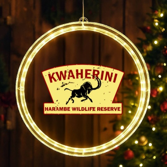 Kwaherini Harambe Wildlife Reserve LED Christmas Window Lights