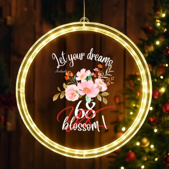 Let your dreams blossom LED Christmas Window Lights