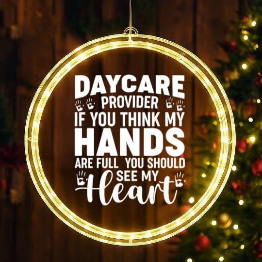 Daycare Provider Childcare Pre-k Teacher Appreciat LED Christmas Window Lights