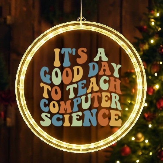 Computer Science Teacher Teacher Appreciation LED Christmas Window Lights