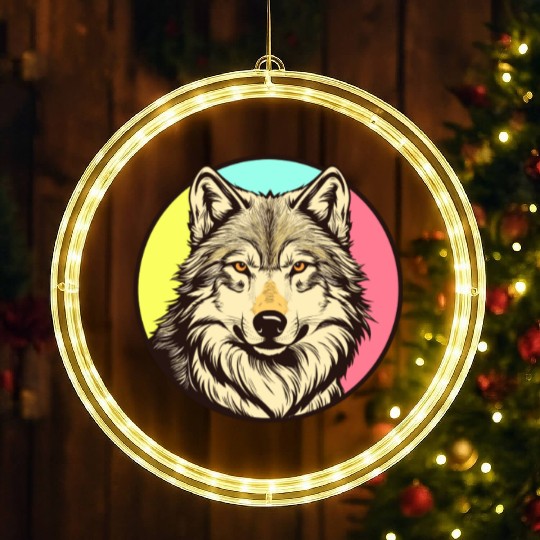 Fox LED Christmas Window Lights