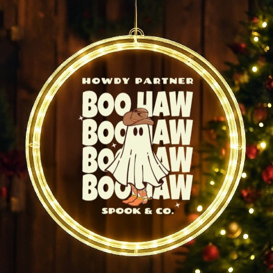 Howdy Partner Boo Haw Spook & Co. LED Christmas Window Lights