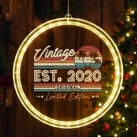 Retro '20s Birthday Surprise LED Christmas Window Lights