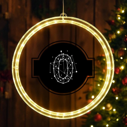 Space Number 0 - Zero LED Christmas Window Lights