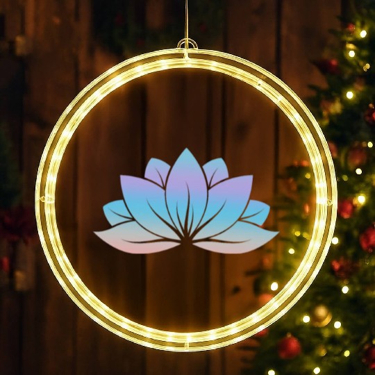 Lotus, Yoga Meditation LED Christmas Window Lights