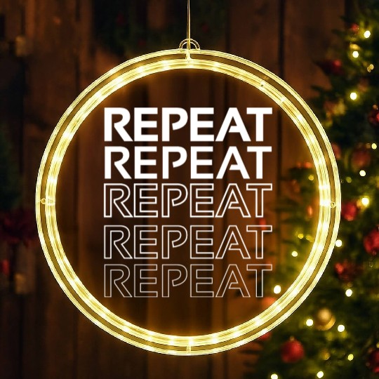 TypoGraphy LED Christmas Window Lights Design